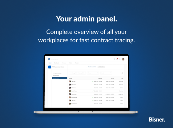 screenshot of Bisner Workplace